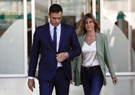 Pedro Sánchez y su esposa, Begoña Gómez.