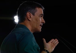 El presidente del Gobierno, Pedro Sánchez