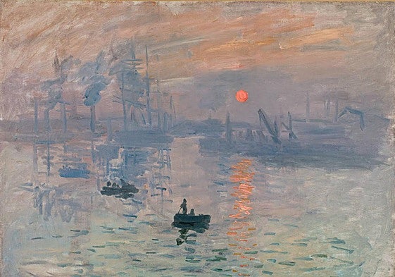 'Impression soleil levant', de Claude Monet.