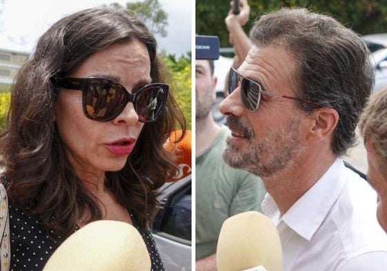 Silvia Bronchalo y Rodolfo Sancho a su llegada al jucio este martes.