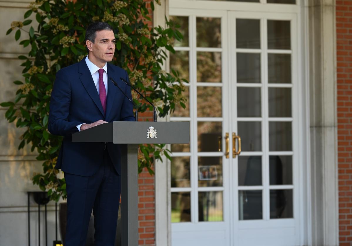 El presidente del Gobierno, Pedro Sánchez