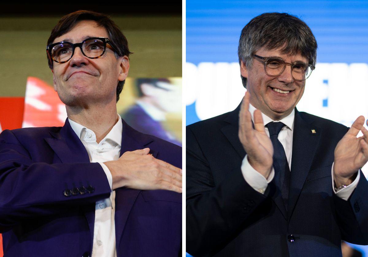 Salvador Illa y Carles Puigdemont