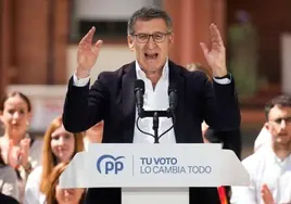 El presidente del PP, Alberto Núñez Feijóo.