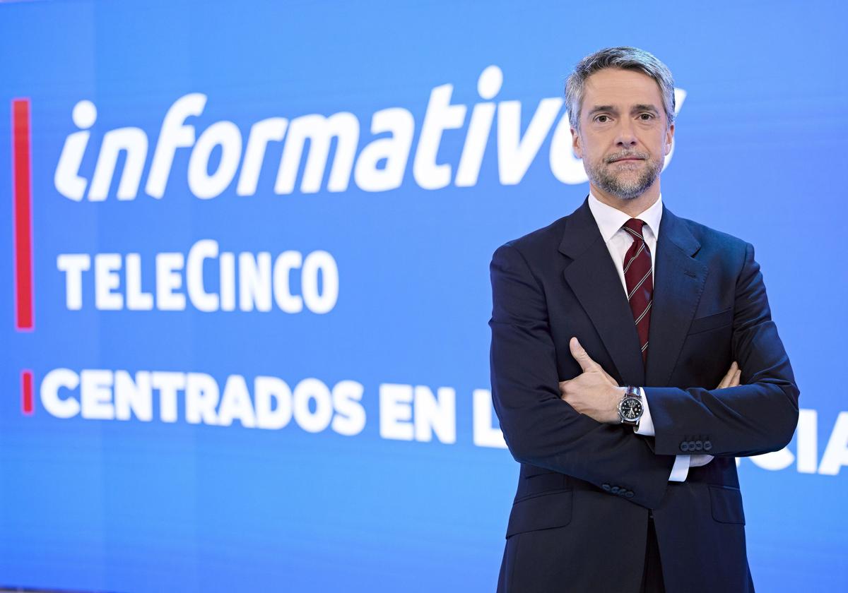 El presentador de los informativos de noche, Carlos Franganillo