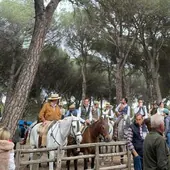 Un momento de la romería celebrada en Íscar