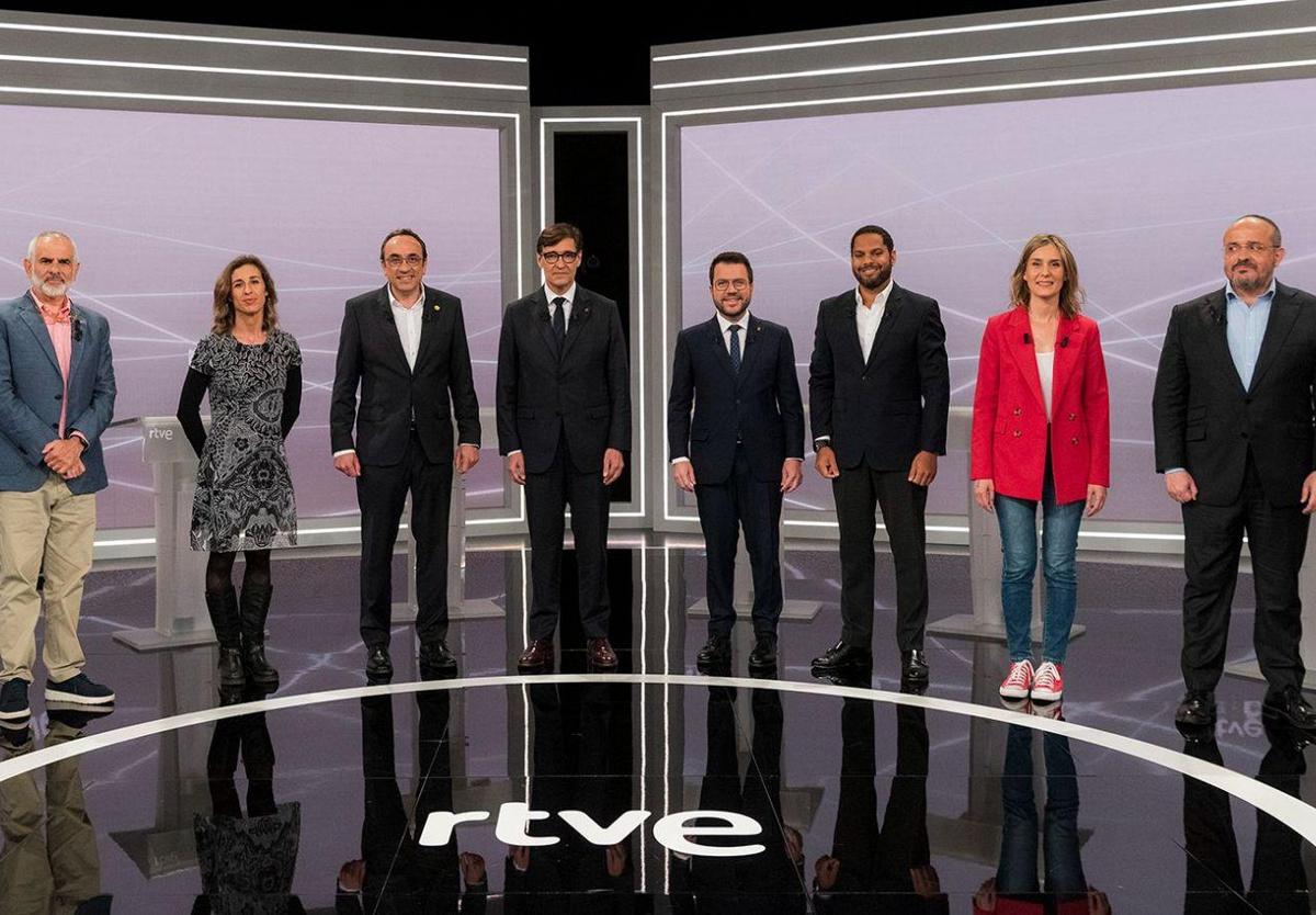 Los candidatos al 12M.