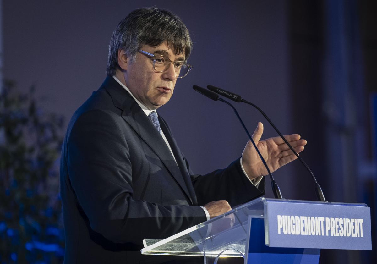 El expresidente de Cataluña y cabeza de JxCat, Carles Puigdemont.