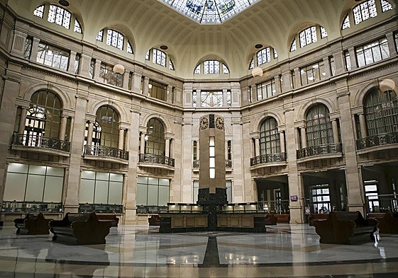 Interior de la sede del Banco de España en Madrid.