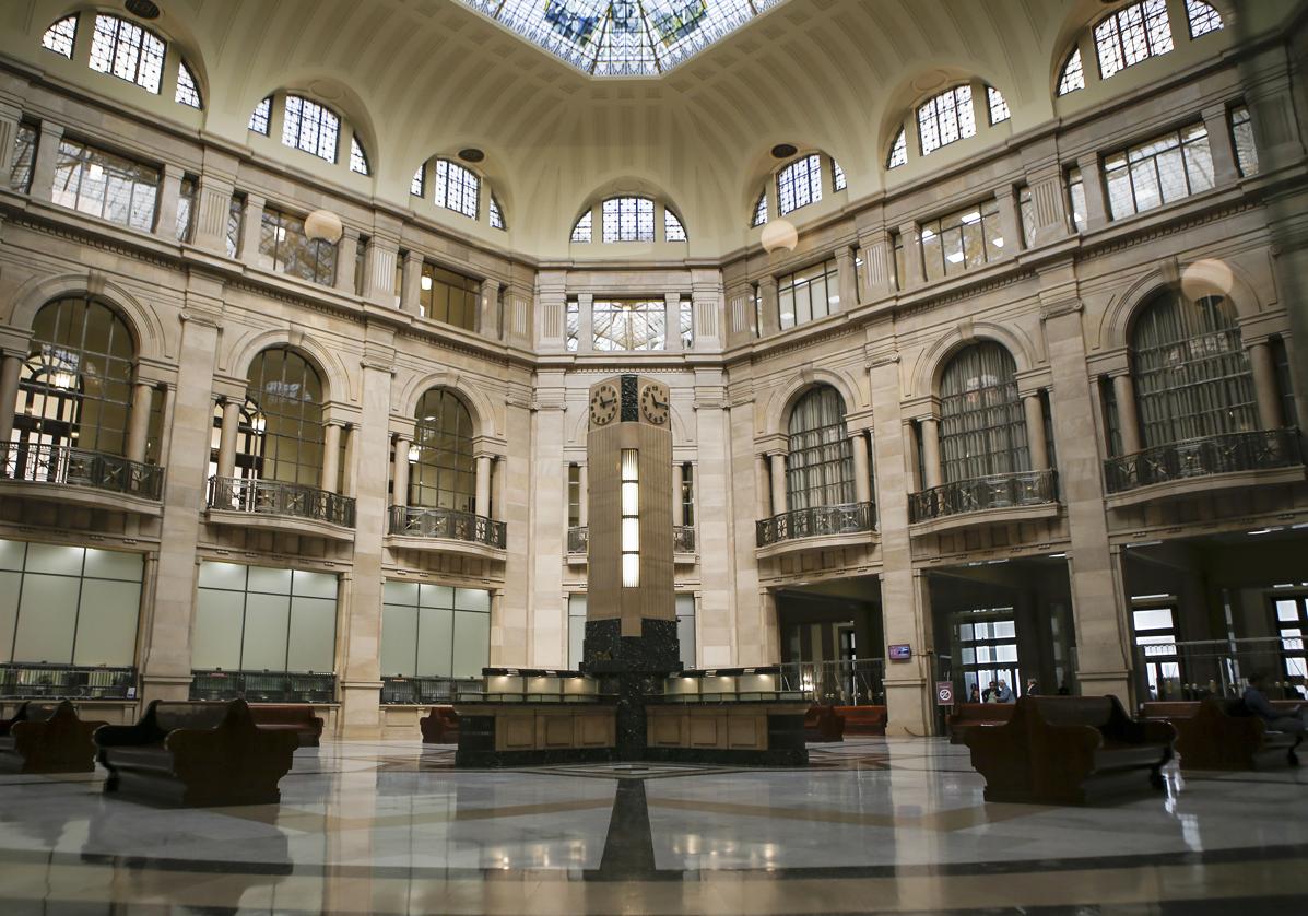 Interior de la sede del Banco de España en Madrid.