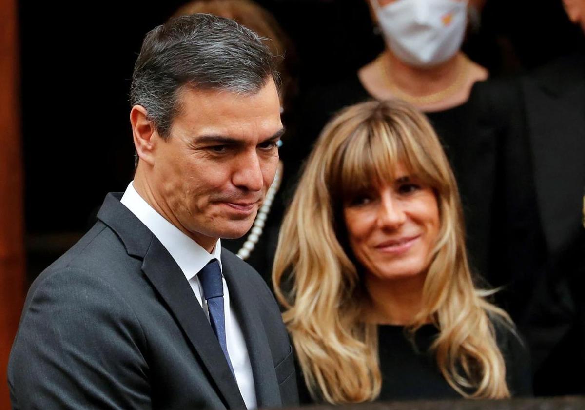 Pedro Sánchez y su mujer, Begoña Gómez.