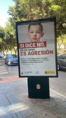 Cartel de la campaña contra la violencia sexual que ha desatado la polémica.