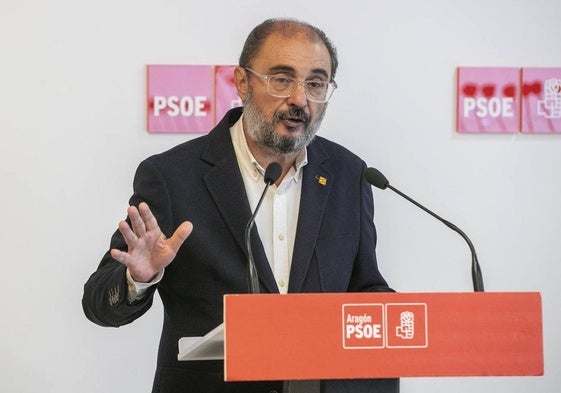 Javier Lambán, secretario general del PSOE en Aragón y senador