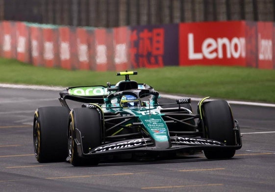 Fernando Alonso, durante el Gran Premio de China.