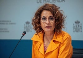 La vicepresidenta primera y ministra de Hacienda, María Jesús Montero.