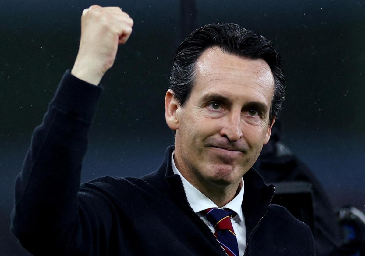 Unai Emery, tras clasificar al Aston Villa para la Champions.