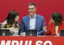 Pedro Sánchez durante la última reunión Ejecutiva del PSOE.