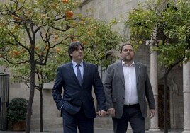 Puigdemont y Junqueras.