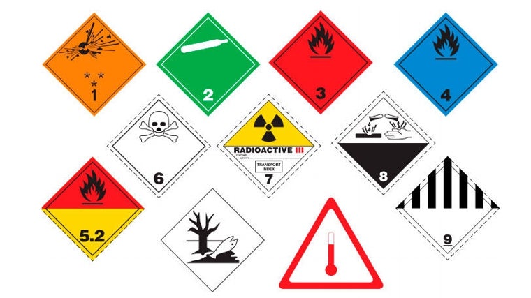 Pegatinas (carga) y placas-etiquetas (contenedores y vehículos)