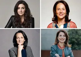 Algunos rostros del WomenNOW: Camila Läckberg, Carola García de Vinuesa, Alessandra Galoni y Hortensia Roig