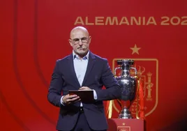 Luis de la Fuente, durante el anuncio de la prelista española para la Eurocopa.