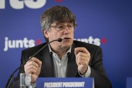 El expresident de la Generalitat, Carles Puigdemont