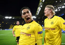 Entre 2020 y 2022 Erling Haaland y Jude Bellingham coincidieron en el Borussia Dortmund