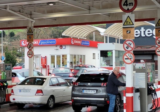 Una gasolinera de Bilbao.