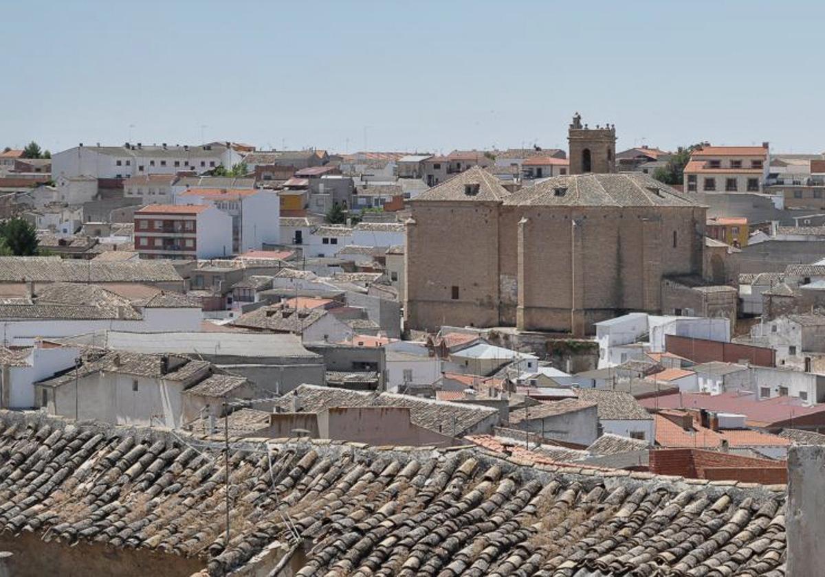 Vista de Santa Cruz de la Zarza (Toledo).