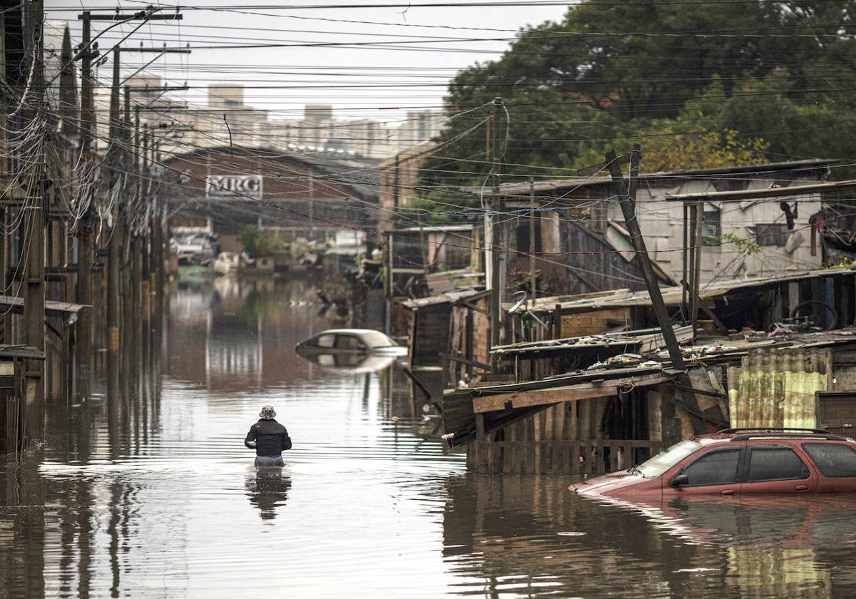 Inundaciones en Porto Alegre, Brasil, este mes de mayo.