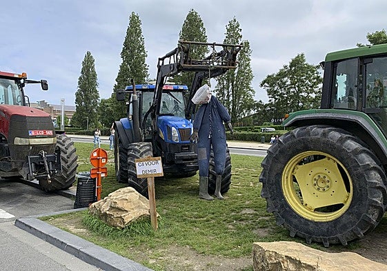 Protestas de agricultores la semana pasada en Bruselas.