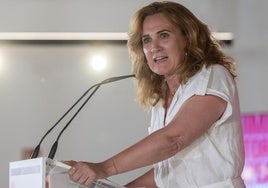 La candidata de Sumar, Estrella Galán.