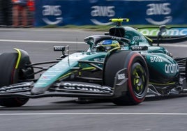 Fernando Alonso, durante el Gran Premio de Canadá.