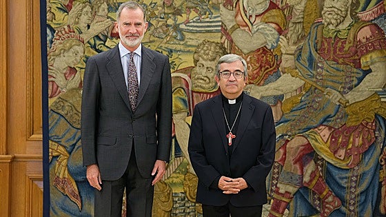 El Rey recibe al presidente de los obispos españoles