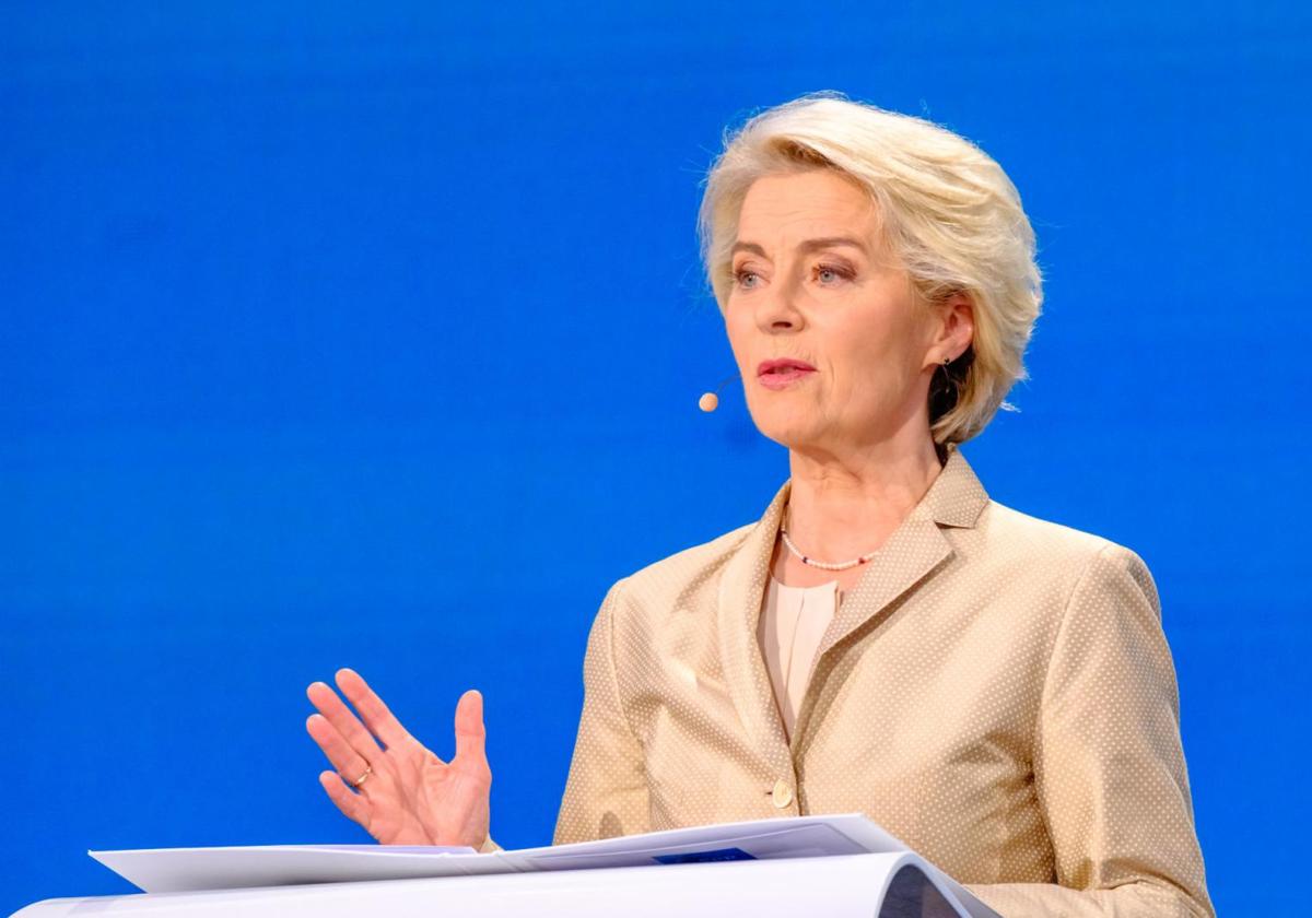 La presidenta de la Comisión Europea, Ursula Von der Leyen