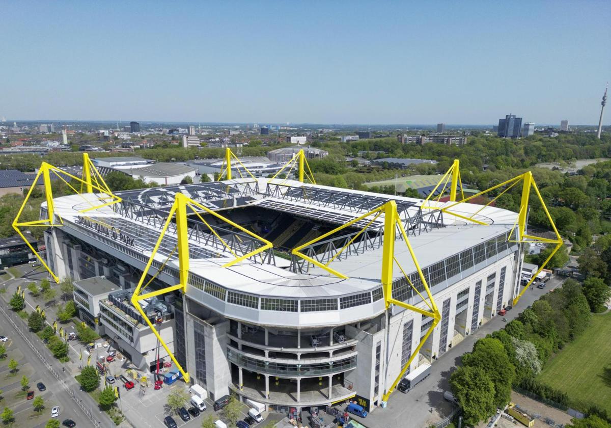 Vista aérea del Signal Iduna Park.