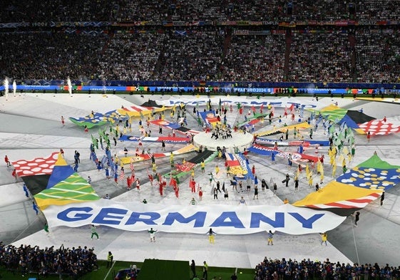 Un momento de la ceremonia de inauguración de la Eurocopa 2024.