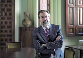 Juan Francisco Fuentes, en la sede de la Real Academia de la Historia, donde tuvo lugar la entrevista.