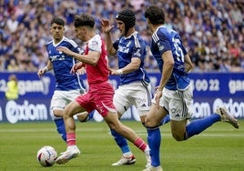 El gol que da ventaja al Oviedo ante el Espanyol en la final por el ascenso