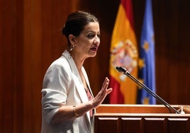 La ministra Sira Rego, esta semana, en una de sus intervenciones públicas.