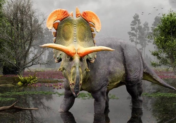 Reconstrucción artística del dinosaurio.