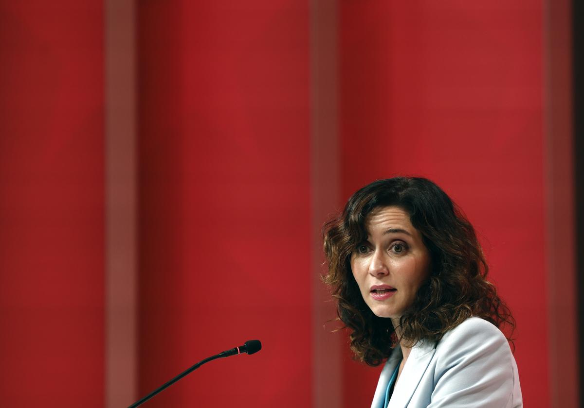 La presidenta de la Comunidad de Madrid, Isabel Díaz Ayuso.