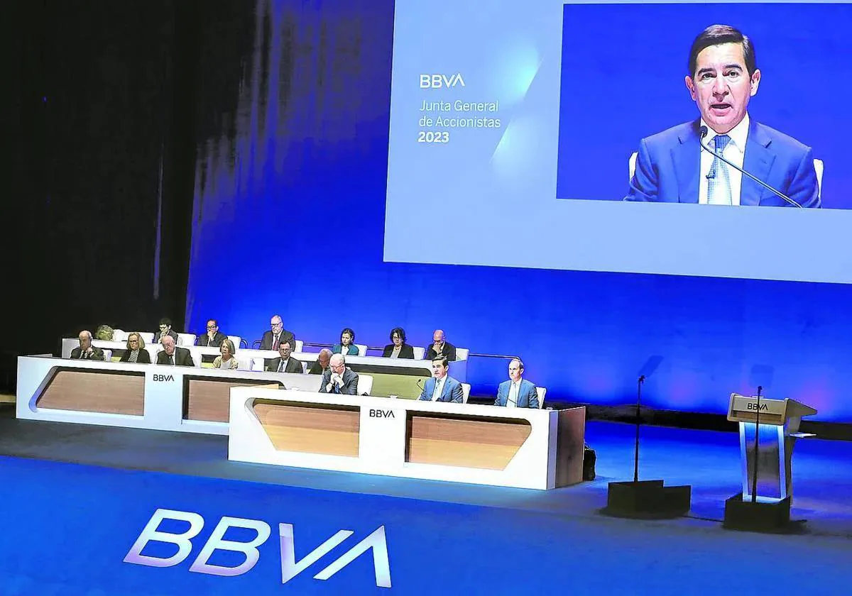 La junta extraordinaria de accionistas de BBVA volverá a tener como escenario el próximo 5 de julio el Palacio Euskalduna de Bilbao.