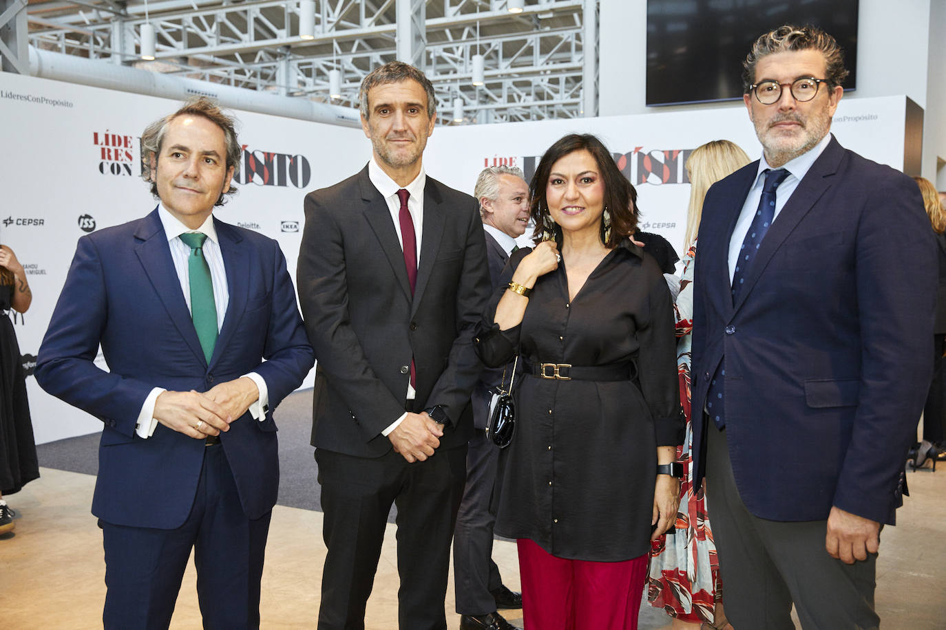 Alfonso R. Aldeyturriaga, director de Colpisa; Fernando Belzunce, director general editorial de Vocento; Patricia Colino, dircom de Santander; y Julián Quirós, director de ABC