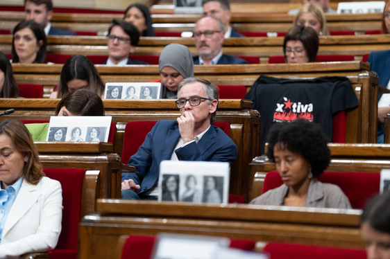 El presidente del ERC en el Parlament, Josep María Jové