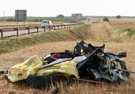 Accidente de tráfico en Perilla de Castro (Zamora) en el que murieron dos personas este viernes