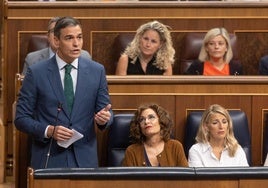 Pedro Sánchez durante la sesión de control al Gobierno del miércoles pasado.