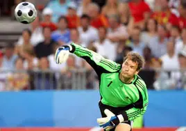 Jens Lehmann en la final de la Eurocopa de 2008