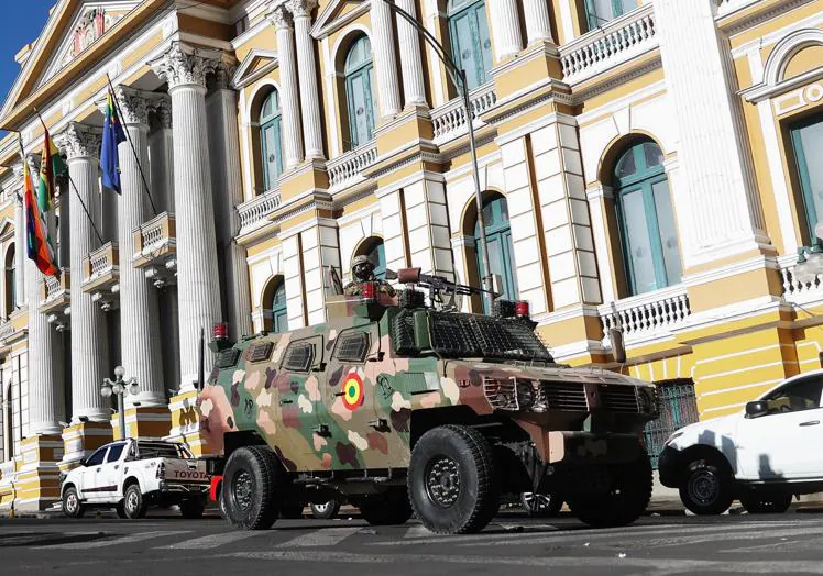 Military coup plotters in Bolivia.