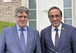 Carles Puigdemont y Josep Rull.