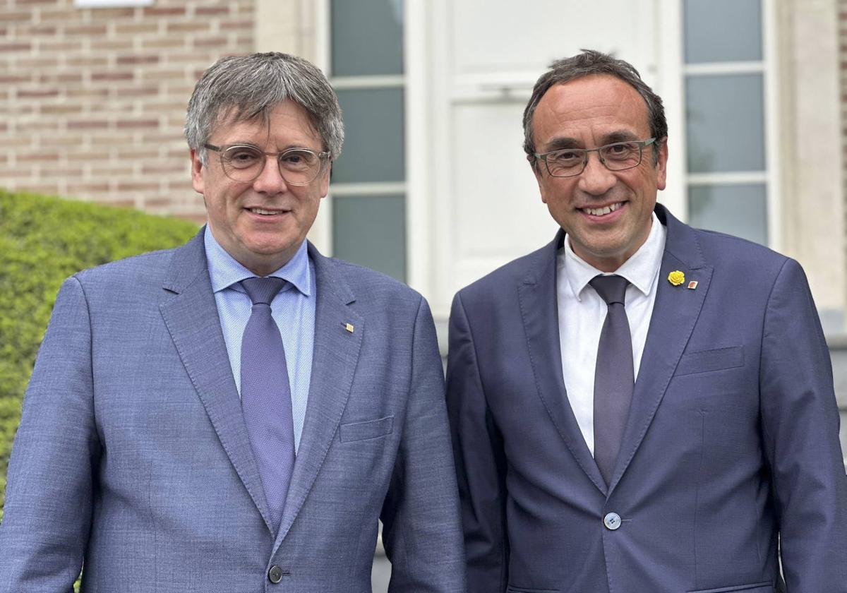 Carles Puigdemont y Josep Rull.